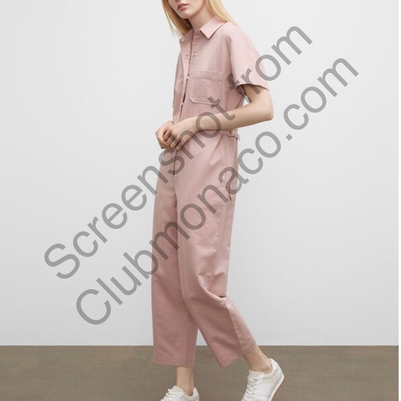CLUB MONACO Utility Jumpsuit in Mauve (Flawed), L - Picture 3 of 7